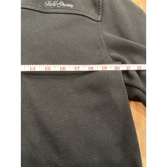 FIELD AND STREAM QUARTER ZIP SWEATER - MENS MEDIUM - Picture 8 of 11